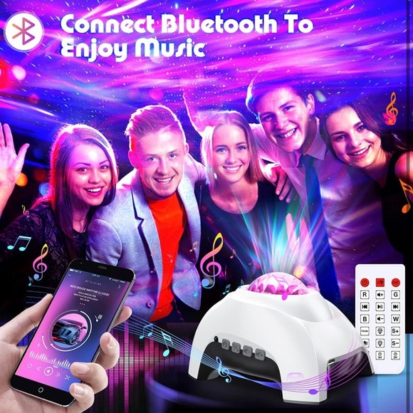 music aurora galaxy star projector with remote and bluetooth - Picture 15 of 16